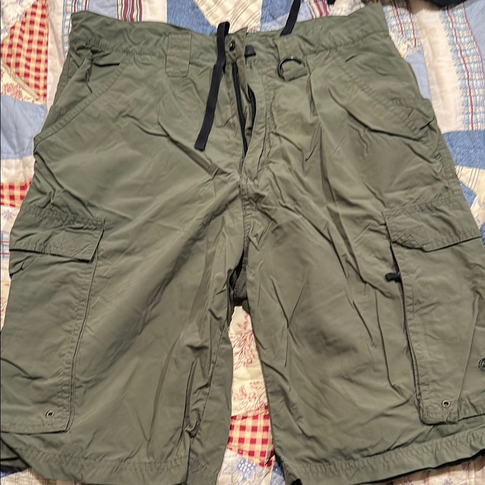 Men's Green Cargo Shorts